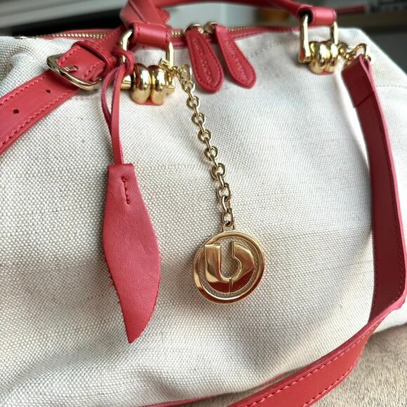 Charles Jourdan Canvas and Leather Satchel - Excellent Preowned Condition - Picture 2 of 12